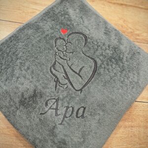 Fürdőlepedő- Apa/Papa (türkizes-zöld)