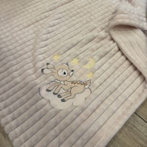 Egyrétegű Babatakaró - Őzike (kedvezményes) halvány -rózsaszín